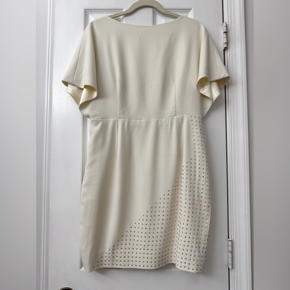 Off white custom made cocktail dress